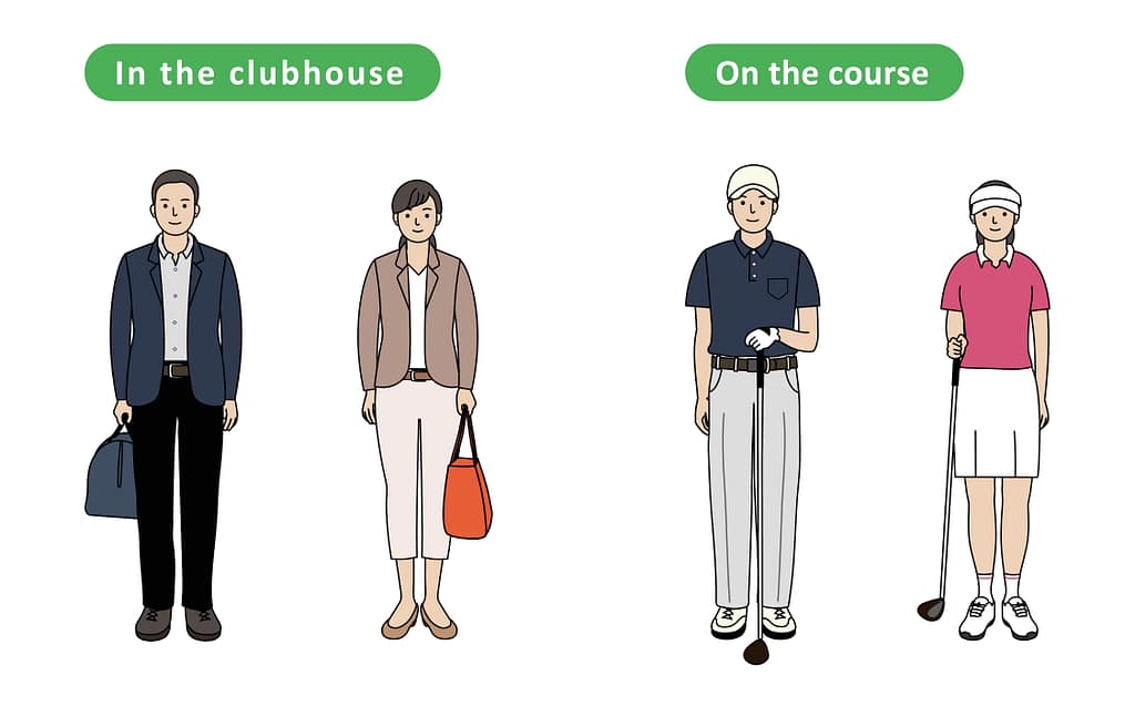 ドレスコードが厳しくないゴルフ場の場合（夏編）